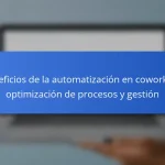 Beneficios de la automatización en coworking: optimización de procesos y gestión