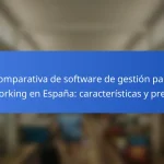 Comparativa de software de gestión para coworking en España: características y precios