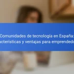 Comunidades de tecnología en España: características y ventajas para emprendedores