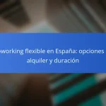 Coworking flexible en España: opciones de alquiler y duración
