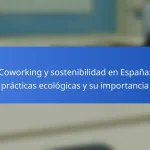 Coworking y sostenibilidad en España: prácticas ecológicas y su importancia