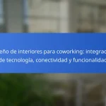 Diseño de interiores para coworking: integración de tecnología, conectividad y funcionalidad