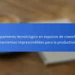 Equipamiento tecnológico en espacios de coworking: herramientas imprescindibles para la productividad