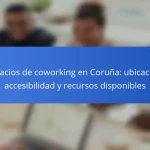 Espacios de coworking en Coruña: ubicación, accesibilidad y recursos disponibles