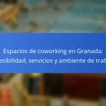 Espacios de coworking en Granada: accesibilidad, servicios y ambiente de trabajo