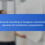 Espacios de coworking en Zaragoza: características, opciones de membresía y equipamiento