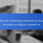 Espacios de coworking sostenibles en España: iniciativas ecológicas y beneficios