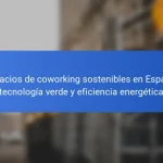 Espacios de coworking sostenibles en España: tecnología verde y eficiencia energética