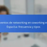Eventos de networking en coworking en España: frecuencia y tipos
