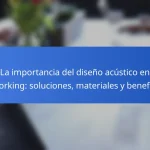 La importancia del diseño acústico en coworking: soluciones, materiales y beneficios