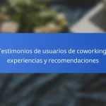 Testimonios de usuarios de coworking: experiencias y recomendaciones